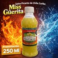 Caja de Miss Güerita Salsa Casera de Chile Caribe 250 ml 20 piezas
